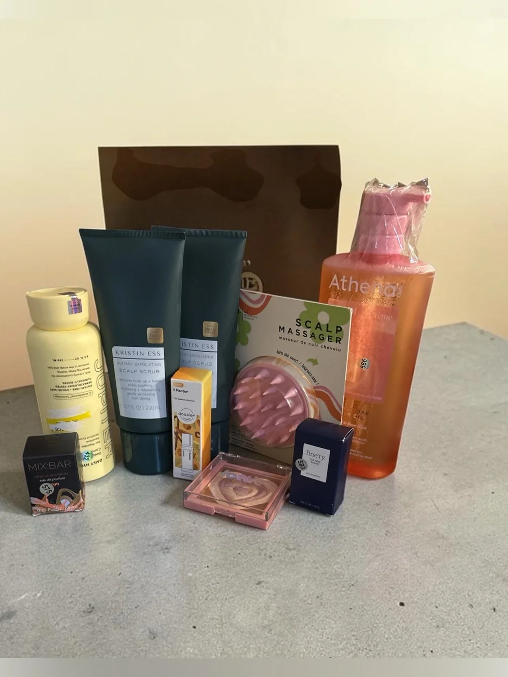 Kristin Ess, Jupiter, and Althena Massager Hair Care Set